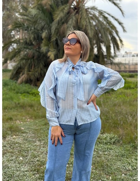 Camisa Volante Lazada