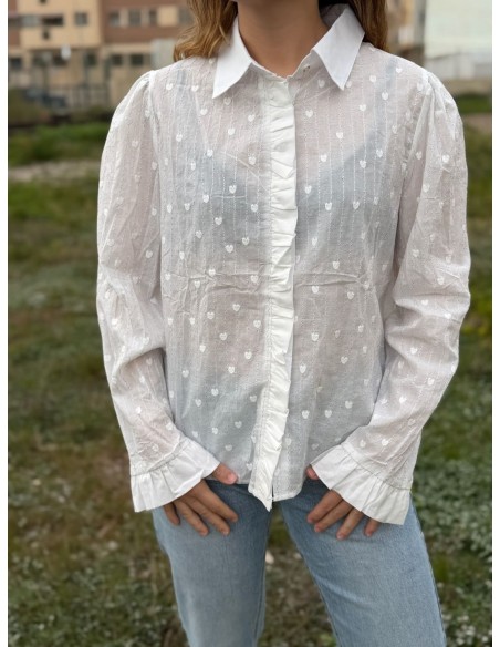 Camisa Corazones Rayas