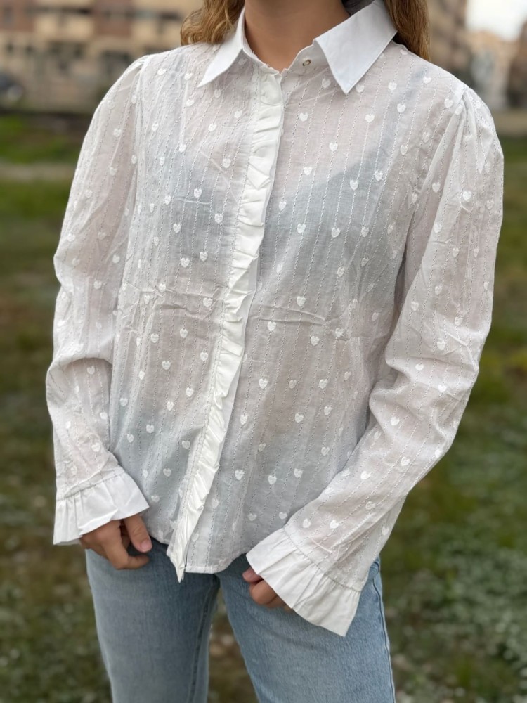 Camisa Corazones Rayas