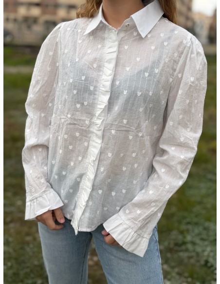 Camisa Corazones Rayas