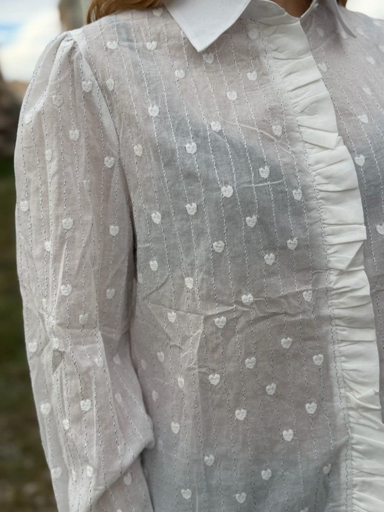 Camisa Corazones Rayas