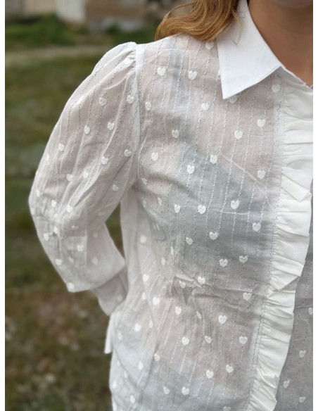 Camisa Corazones Rayas