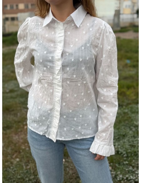 Camisa Corazones Rayas