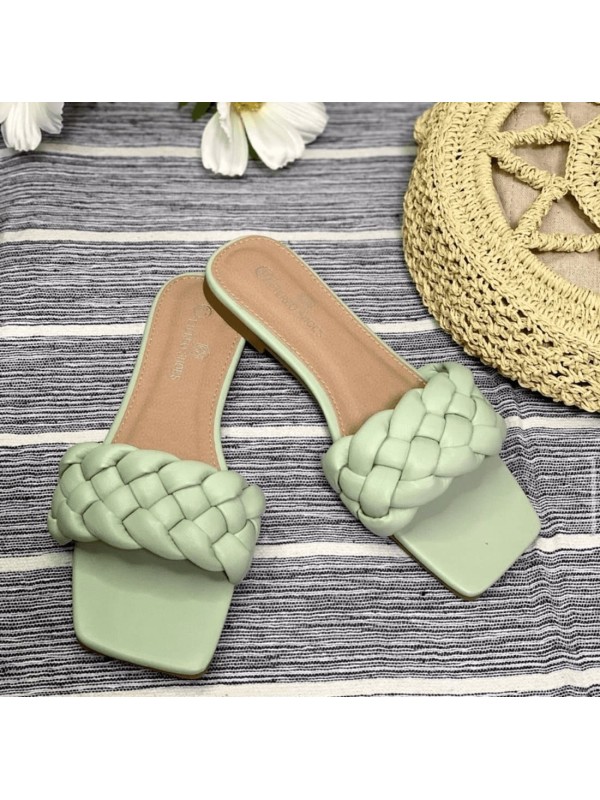 sandalia plana trenza 2